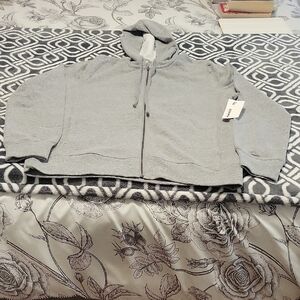 Sonoma Gray Zip-Up Sweat Jackey Casual Style
